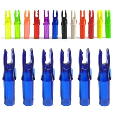 50X Archery Arrow Nocks ID6.2mm Arrow Shaft Insert Tips Tail Plastic Bow Hunting - Image 1 of 4