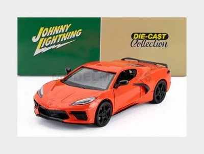 JOHNNY LIGHTNING JL24020-CORVETTE CHEVROLET - CORVETTE 2020 - ORANGE - 1/24 - Immagine 1 di 2