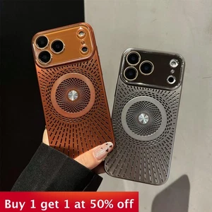 For iPhone 17 Air 17 Pro Max 16 15 14 13 12 Phone Cover Magnetic Heat Radiating - Picture 1 of 15