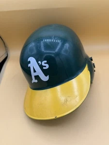Raro Oakland Atletismo Vintage Casco de Bateo Recuerdo Réplica Radio Casco de los A - Imagen 1 de 5