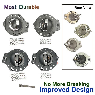 Manija de puerta interior interior mejorada 06-10 para Jeep Commander gris pernos cromados 4 Foto 1 de 4