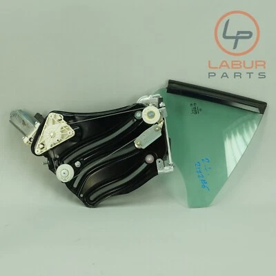 R171 R172 05-20 Mercedes SLK Class vidro traseiro esquerdo quarto janela e motor Z6588 - Imagem 1 de 4