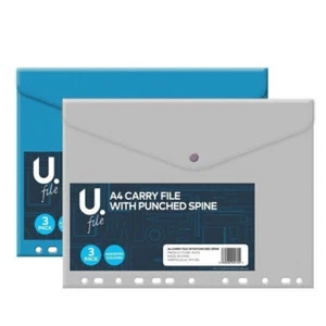 The U.A4 Transport Folder With Punching Spine - Picture 1 of 7
