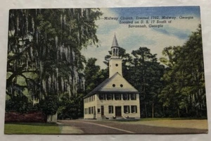 Midway Church Midway, Georgia. Postcard (T2) - Picture 1 of 2