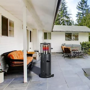 BIG HORN 6KW Commercial Outdoor Gas Terrassen Heizstrahler Standräder Mit Rädern - Bild 1 von 5