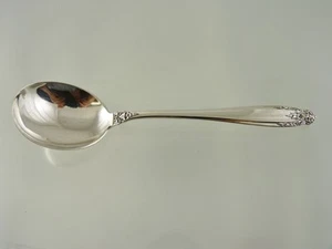 PRELUDE 1939 CREAM SOUP SPOON ROUND BY INTERNATIONAL SILVER CO - Picture 1 of 4