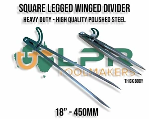 Winged Dividers heavy duty square legged 18" 450mm made from gauge steel - Picture 1 of 1