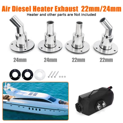 Abgasrohr Auspuff Edelstahl Für Wohnmobil Frachtschiff Diesel Standheizung - Bild 1 von 4