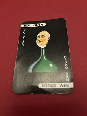 Cluedo Spare Parts Cards & Weapons Pieces Spares Replacement - Rev Green - Image 1 of 3