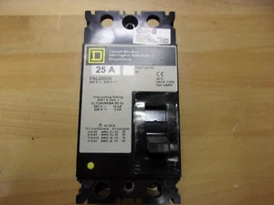 SQUARE D #FAL22025 25A 240V 2-POLIGER SCHUTZSCHALTER - Bild 1 von 6