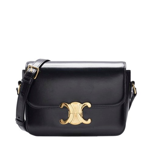 Borsa a tracolla Celine nera Triomphe Teen