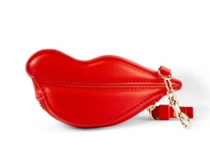DVF Diane Von Furstenberg X Target RED Lips Coin Pouch NEW IN HAND - Picture 1 of 2