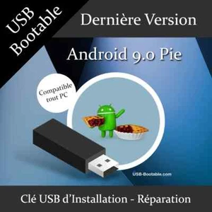 Clé USB Bootable Android 9.0 Pie + Guide d'utilisation - Photo 1/1