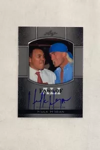 HULK HOGAN 2011 LEAF METAL FANS OF ALI SIGNED AUTOGRAPH CARD AUTO - Picture 1 of 2
