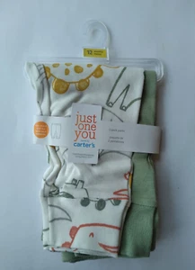 Just one you Carter´s 12 Months Dino & Solid green Pants 2pack New with Tag - Picture 1 of 2