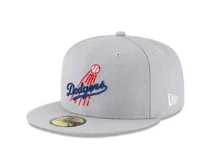 New Era Los Angeles Dodgers Wool Cooperstown 1958 59FIFTY Herren Grau Fitted Mütze - Bild 1 von 9