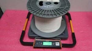 17.5 LBS Spool  M22759/33-24-9 Stranded Silver plated #24awg XL-ETFE Jacket wire - Picture 1 of 5