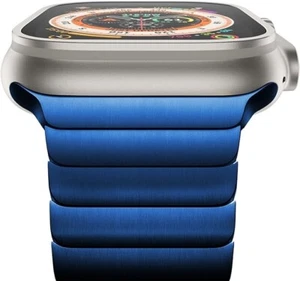 Correa de metal para Apple Watch eslabón de acero inoxidable macizo 49 mm 45 mm 44 mm 42 mm 021 - Imagen 1 de 6