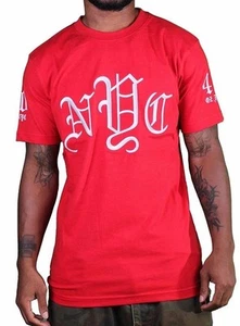 40 Oz Forty Ounce Old English New York NYC besticktes rotes T-Shirt neu mit Etikett - Bild 1 von 1