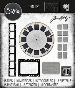 Sizzix Thinlits 15pc Vault Picture Show #666602 Retail $20.99 by Tim Holtz - Picture 1 of 14