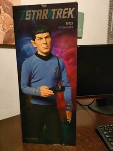 Figura Spock (Star Trek) de Sideshow, escala 1/4, gran tamaño 45 cm, muy raro - Imagen 1 de 11