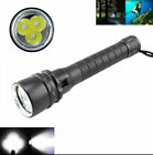 30000LM WaterproofLED Scuba Diving Flashlight Torch Light Lamp Underwater Bright