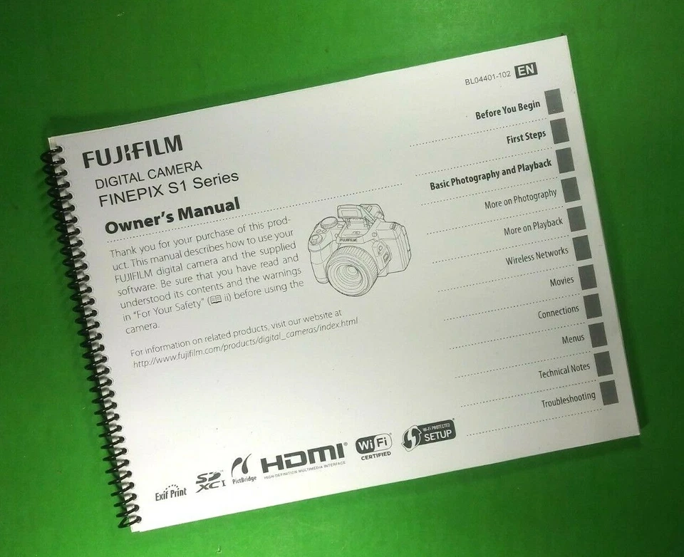Owners Manual for Fujifilm X Compact X-S1 Camera 144 Pages W/Clear Covers! - Image 1 of 1