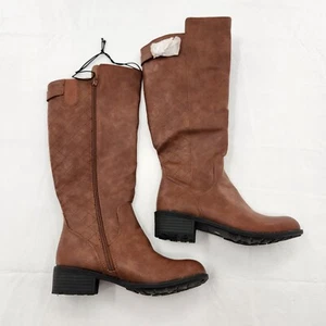 St. John's Bay Damen Duluth Blockabsatz Reitstiefel cognac 7,5 Medium - Bild 1 von 5