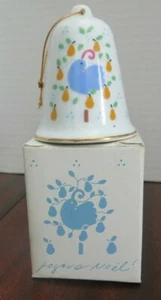 Vintage Lillian Vernon Corp 1984 Partridge in a Pear Tree Bell with Original Box - Picture 1 of 11