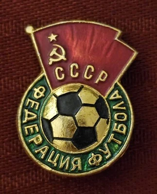 SOVIET UNION FOOTBALL FEDERATION RARE VINTAGE PIN BADGE  - Image 1 of 2