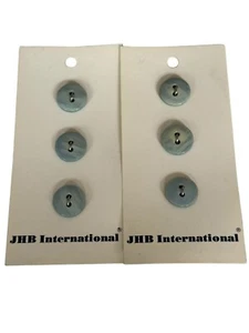 JHB International Blue Buttons 2 Sets of 3 1/2" Washable - Picture 1 of 4