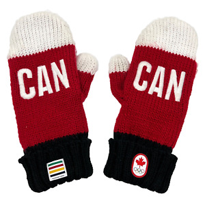 Sochi 2014 Winter Olympics Mittens Team Canada HBC Red White Black Mitts Gloves