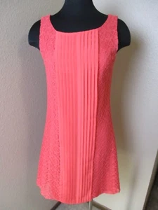 Vince Camuto ärmelloses Kleid Spitze gefüttert Karriere Arbeit orange Größe 6 - Bild 1 von 7