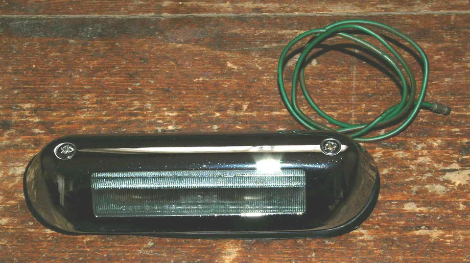 Austin 1100 1300 Vanden Plas America License Plate Light Chrome BCA4648 L696 - Image 1 of 1