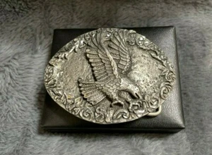 Vintage 1993 Bald Eagle Belt Buckle Made In USA - Picture 1 of 4