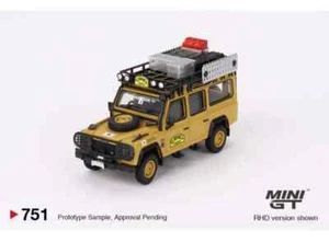 Mini GT 1:64 Diecast Car Land Rover Defender 110 1989 Camel Trophy Team Japan - Picture 1 of 4