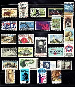 1967- U.S. COMMEM SCOTT ALBUM #1 Mixed Lot of 27  Sc#1328- Most M/NH/OG - Picture 1 of 1