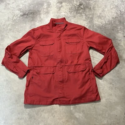 Merrell Jacket Womens Large Red Lightweight Windbreaker Pockets Barn - Image 1 of 4
