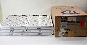 Nordic Pure Pleated AC And Furnace MERV 8 Replacement Air Filters 12 Pack - Picture 1 of 8