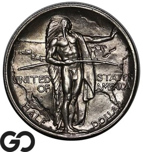 1926-S Oregon Trail Commemorative Half Dollar, Very Nice Solid Gem BU++ - Picture 1 of 3