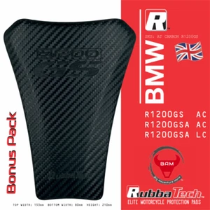 RubbaTech BMW R1200GS rubber tank pad 2005 onwards AC & LC (Bonus pack) - Picture 1 of 5
