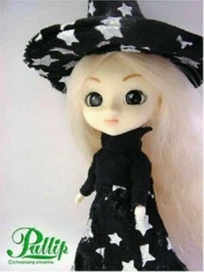 Pullip 2007 Mini Pullip doll Jun Planning Groove Witch halloween outfit + stand - Imagen 1 de 2