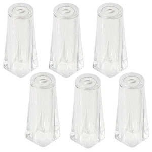 4 PCS Clear Replacement Handle for hexagonal Venetian Blind Control Wand Handle - Picture 1 of 6