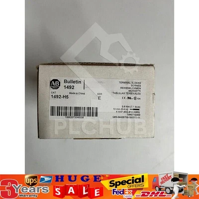 Allen-Bradley 1492-H5 Fusible Terminal Block Red LED New in box 1pcs US Free Tax - Image 1 of 4