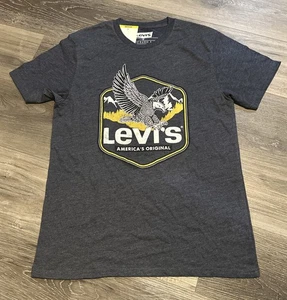 Camiseta Levi’s Levi Strauss Estampado Gráfico Para Hombre Cuello Redondo Jersey Talla M Nueva Con Etiquetas - Imagen 1 de 2