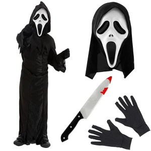Lote de cuchillos de máscara disfraz de Halloween para niños Scream Ghost Face disfraces - Imagen 1 de 10