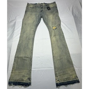 Pantalones de mezclilla desgastados Pure Rein para hombre nuevos con etiquetas - talla 42x40 - Imagen 1 de 6