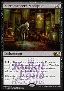 Necromancer's Stockpile 1x FOIL MTG M15 Core Set Rare MINT black - Picture 1 of 1