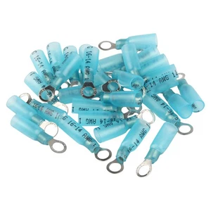 50Pcs HEAT SHRINK MARINE AUTOMOTIVE RING TERMINALS 16-14 GAUGE #10 STUD EYELET - Picture 1 of 6