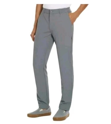 Pantalones elásticos de rendimiento de ajuste regular Hurley para hombre, grises, talla 34X30 nuevos sin etiquetas Foto 1 de 4